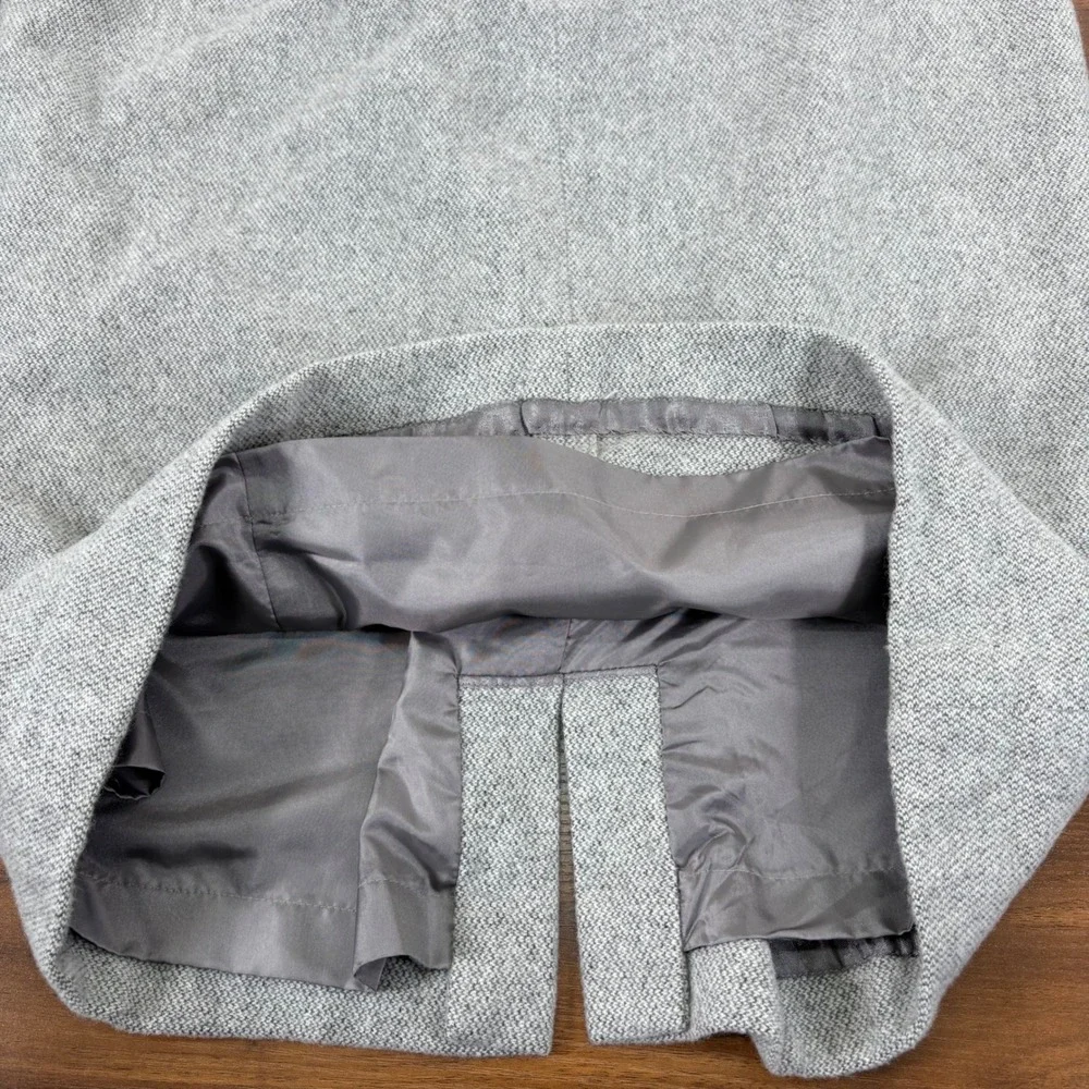 Lauren Ralph Lauren Women's Wool Angora Knee Length Pencil‎ Skirt Gray Size 14